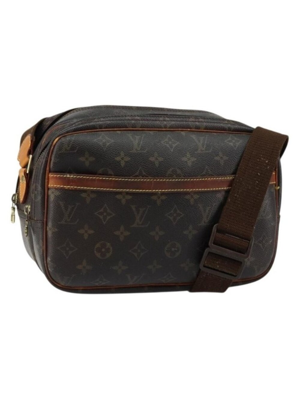 Authentic LOUIS VUITTON Monogram Reporter PM Shoulder Bag M45254 LV